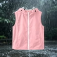 thumbnail image 6 of AHTJRT Hooded Vest for Boys Girls Sleeveless Zip-Up Lightweight Breathable Vests Summer Outdoor Sun Protection Tops with Pockets Pink 5-6 Years, 6 of 10