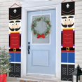 thumbnail image 1 of Nutcracker Décorations de Noël - Décor de Noël Extérieur - Modèle de Soldat Taille Réelle Bannières Nutcracker pour Porte d'Entrée Porche Jardin Intérieur, 1 of 5
