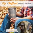 thumbnail image 5 of Christian Art Gifts Stainless Steel Double Wall Vacuum Insulated Tumbler Travel Mug for Men & Women: Walk by Faith - 2 Cor. 5:7 Bible Verse, Clean Hot/Cold Drinkware, Gray, 18 oz., 5 of 6