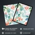 thumbnail image 2 of Artery8 Abstract Sweet Pea Flowers Light Watercolour Living Room Art Print Framed Poster Wall Decor 12x16 inch, 2 of 5