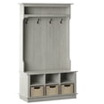 thumbnail image 4 of Twin Star Home 40" Hall Tree with Open Storage and Included Baskets, Fairfax Oak, 4 of 10