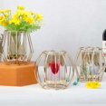 thumbnail image 2 of Electroplating Wrought Iron Candle Holder Geometric Candlestick Flower Vase, 2 of 4