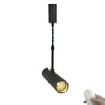 thumbnail image 1 of FSLiving 7W LED Spot Light H-Type Track Lighting with Remote Control,Modern Design Adjustable Wire Length(3.2Ft) & Angle for Home Office Loft Entryway(No Track) - 1 Pack (Black), 1 of 7