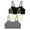 Black/Ivory/Lt Heather, variant on Ultra-Comfy Seamless Bralette for Girls–Buttery Soft Ribbed & Jacquard,No Padding – Effortless Comfort & Style