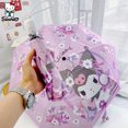 thumbnail image 1 of Sanrio Kuromi-sombrilla portátil plegable para mujer, sombrilla de dibujos animados de Anime, Anti UV, 3 pliegues, 1 of 4