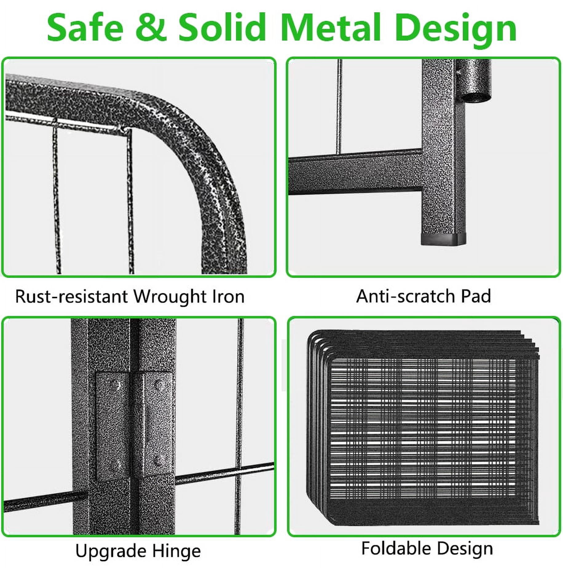 Jhsomdr Garden Decorative Fence No Dig Fence 20 Panels 32" Height Heavy Duty Metal Animal Barrier Fence for Yard & Patio