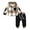 Khaki 2, variant on Younger Tree Toddler Baby Boy Sweatshirt Clothes Outfits Infant Winter Long Sleeve Hoodie Plaid Sweatsuit