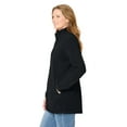 thumbnail image 3 of Woman Within Plus Size Zip-Front Microfleece Jacket Long Oversized Fleece, 3 of 6
