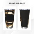 thumbnail image 3 of Salouo Golden Lips Modern Sculpture Print 20oz Tumbler with Lid,Stainless Steel Vacuum Insulated Tumbler Durable Insulated Coffee Mug Thermal Cup with Splash Proof Sliding Lid-Without Straw, 3 of 8
