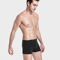 thumbnail image 6 of sunsanly Shorts Panties Mid-Rise Elastic Waistline Letter Print Sweat Absorbing Modal Men U-Bump Breathable Shorts Panties Men Supply, 6 of 8
