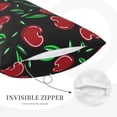 thumbnail image 5 of Haiem Pillowcase for Hair and Skin Queen - Cherry Printed Soft Pillowcase with Envelope Closure-14"x20", 5 of 9