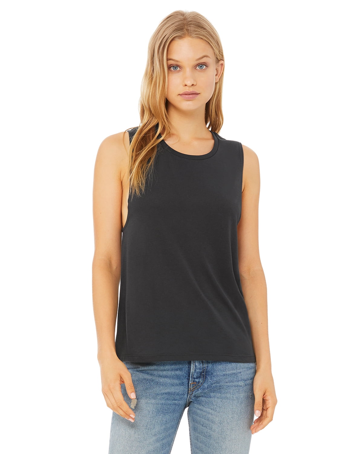 Canvas Ladies' Flowy Scoop Muscle Tank 