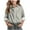 Gray, variant on Girls Long Sleeve T-Shirts, Long Sleeve Shirts for Girls, Girls' Fall Trendy Casual Rolled Long Sleeve Lapel Button-Up Print Blouses