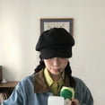 thumbnail image 4 of Jumpingount Boina de lana con estilo esencial de moda de otoño e invierno Sombrero de invierno cálido de moda de otoño e invierno Sombreros Café, 4 of 6