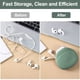 thumbnail image 2 of Estuche de almacenamiento portátil de silicona líquida suave con combinación de varios colores, cobertura total para auriculares y cable de datos, 2 of 8