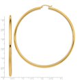 thumbnail image 7 of 14K Yellow Gold Lightweight 3mm Polished Hoop Earrings, 7 of 7