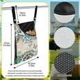 thumbnail image 6 of ZIATUBLE Boho Mandala Floral Clothes Pin Hanging Bag Butterfly Storage Hanging Organizer Set of 2 with Two Snap Buttons Hanging Clothes Pins Bag Holder Outdoor Elastic Bag with Strap, 6 of 7