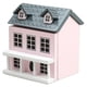 thumbnail image 2 of 3-piece mini furniture set for dolls to play in a small house with pink walls and gray roofs, cute pocket villas, 3D architectural three-dimensional p, 2 of 4