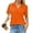 04# Saffron, variant on Qwertyu Womens Polo Shirts Short Sleeve V Neck Collared Tops Golf Tops Office Work Business Casual Summer Clothes Mint Green M