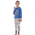 thumbnail image 5 of Kids Toddler Boys Girls Print Shoulder Button Long-sleeved Clothing+Pant Underwear/pajamas Two-piece Suit, 5 of 5