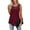 Wine, variant on Tank Tops for Women Plus Size Fashion Summer Round-Neck Sleeveless Solid Casual Tank Top Blouse