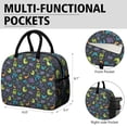 thumbnail image 6 of Womens DarkGray Cartoon Dinosaurs Pattern Lunch Box for Work,Insulated Lunch Bag for Women,Loncheras Para Mujer,Leakproof Adult Lunch Bag for Work,Beach,Travel,Picnic,Camping, 6 of 7