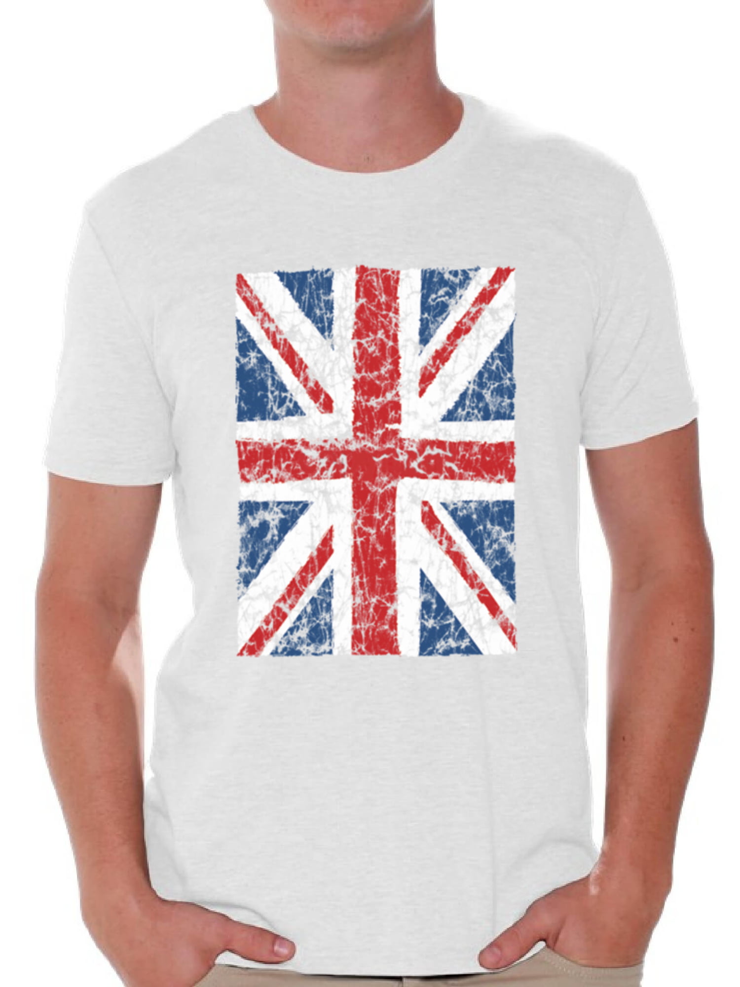 Awkward Styles - Union Jack Shirt British Flag Men's Tee Patriotic ...