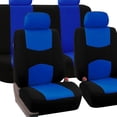 thumbnail image 3 of Funda protectora para asiento de coche, juego completo de fundas automotrices transpirables, cojín de poliéster, 3 of 6