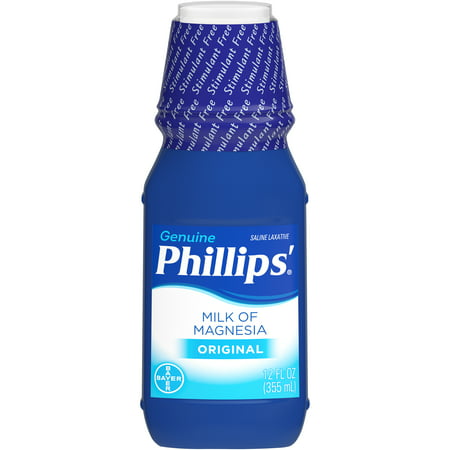 Phillips' Milk Of Magnesia Liquid Laxative, Original, 12 Fl (Best Time To Take Milk Of Magnesia)