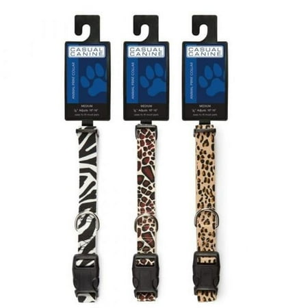 Casual Canine ZA15161 14 11 14-20 in. Animal Print Collar Giraffe