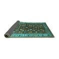 thumbnail image 2 of Ahgly Company Indoor Rectangle Oriental Turquoise Blue Industrial Area Rugs, 7' x 9', 2 of 4
