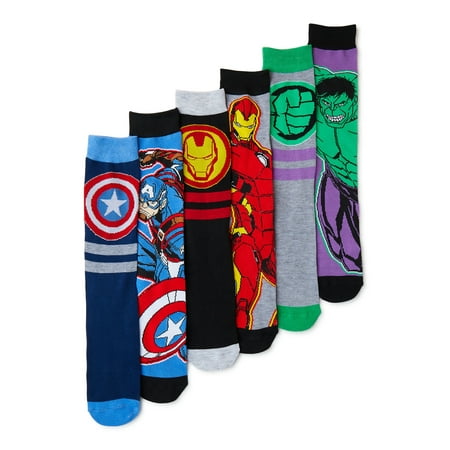Marvel Men's Socks, 6-Pack