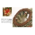 thumbnail image 3 of Yuarrent Guirnalda de Navidad, ligera, cerdas de nieve llamativas, guirnaldas redondas, aro de flores artificiales, decoración colgante para boda Kits de decoración para fiestas Yuarrent HA069622-00, 3 of 6