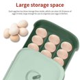 thumbnail image 4 of Egg Storage Box Drawer Type Refrigerator Dumpling Organization Gadgets Drawer Organizer Fresh Keeping Food Stackable Holder Home Kitchen Gadgets Green, 4 of 9