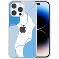 thumbnail image 6 of Compatible with iPhone 13 Pro Case, Soft Shaped Art Design with Built-in Bumper Protective Phone Case, Cute Slim TPU Cover Designed for iPhone 13 Pro Case,Blue, 6 of 11