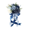 thumbnail image 2 of Ramo de novia para boda, flor de mano para novia, elegante accesorio romántico para fotos, adorno Azul, 2 of 9