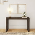 thumbnail image 2 of Plank+Beam 56" Solid Wood Console Table, Conture Rounded Edge Sofa Table, Narrow Entryway Table, Console Tables for Entryway, Walnut, 2 of 9
