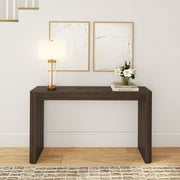 Plank+Beam 56 Solid Wood Console Table, Conture Rounded Edge Sofa Table, Narrow Entryway Table, Console Tables for Entryway, Walnut