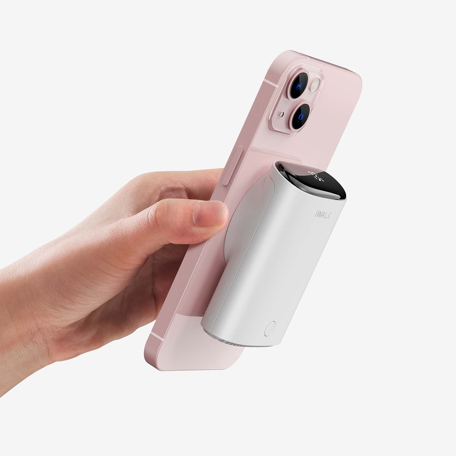 iWALK 9000mAh Wireless Power Bank para Nuevo iPhone, Blanco in