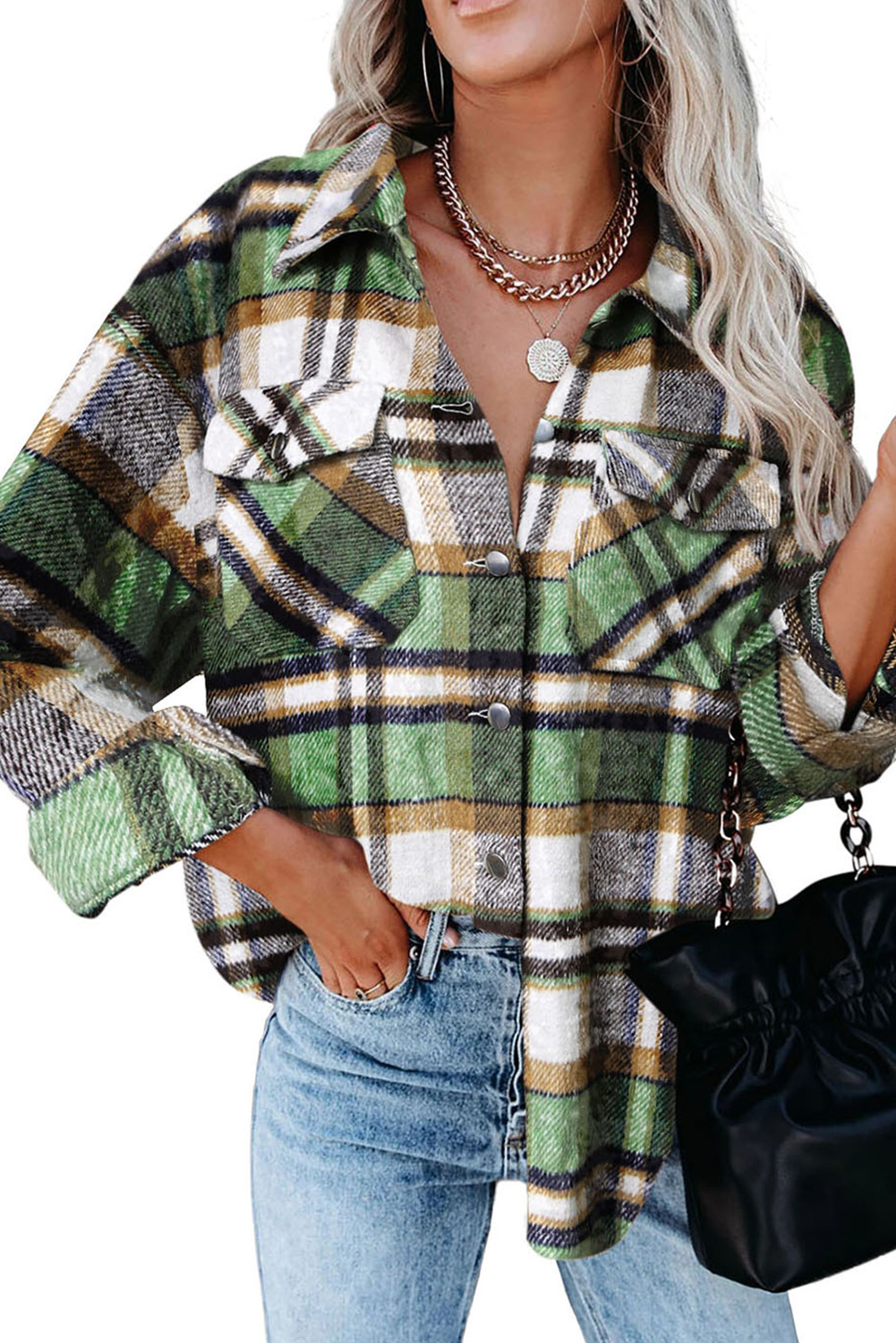 Martina -  Women's Mesh Button Placket Jacket main image 0