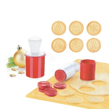 Cutter Press - 6Pcs/Set Cartoon Stamps Moulds Cookie Press Cutters Fondant Embossed Tools DIY Cake Decorating Supplies