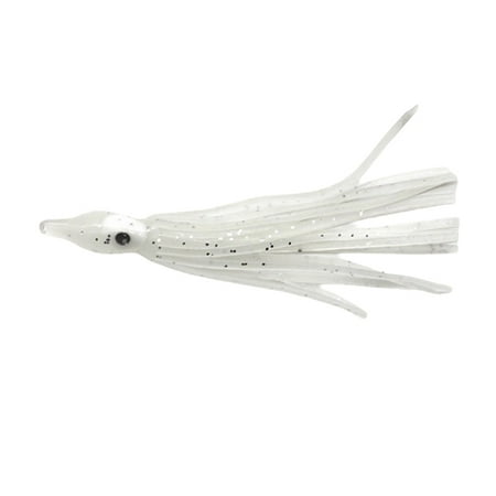 Symkmb Soft Octopus Bait 100mm Octopus Bait Squid Skirt Fishing Tackle Trolling Bait PVC Luminous Skirt Fishing Bait 002 pvc