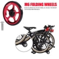 thumbnail image 4 of rueda fácil Trasero con perno M6 para bicicleta plegable Brompton montaje en bastidor de aleación de aluminio Easywheel Barbie Nuevos Originales, 4 of 8