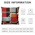 thumbnail image 5 of PIKWEEK  Red and Black Throw Pillow Covers,Grey Modern Abstract Pillowcases,Gray Geometric Circle Pattern Decor for Sofa Couch Living Room Bedroom Home Outdoor, 5 of 5