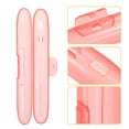thumbnail image 4 of Portable Toothbrush Cases Traveling Toothbrush Holders Case Plastic Red 8.46"x1.18"x1.14", 4 of 7