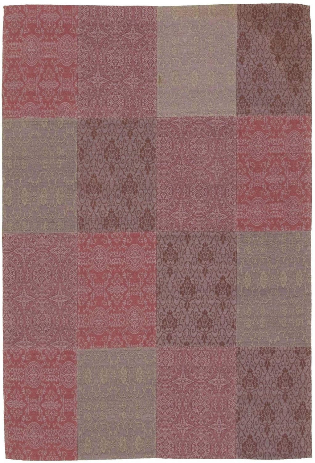 ECARPETGALLERY 5'5" x 7'5"  Transitional Collage Handmade Area Rug for Living Room, Dining Room and Bedroom in Grey