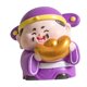 thumbnail image 5 of Figura de deidad china, artículo de decoración Feng Shui, escultura coleccionable de resina para el hogar. púrpura, 5 of 9