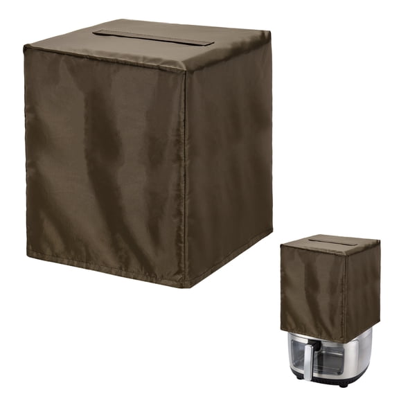 Uxcell Air Fryer Cover Case 15" x 14" x 15"(LxWxH) - Waterproof Air Fryer Dust Cover Kitchen Appliance Heat-Resistant Dustproof for Rice Cooker/Blender/Coffee Maker, Coffee