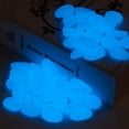 thumbnail image 5 of Gustave 200Pcs Luminous Pebbles Stones Glow in The Dark Garden Pebbles Rocks for Home Indoor Outdoor Walkways Path Patio Lawn Yard Fish Tank Decor "Blue", 5 of 9