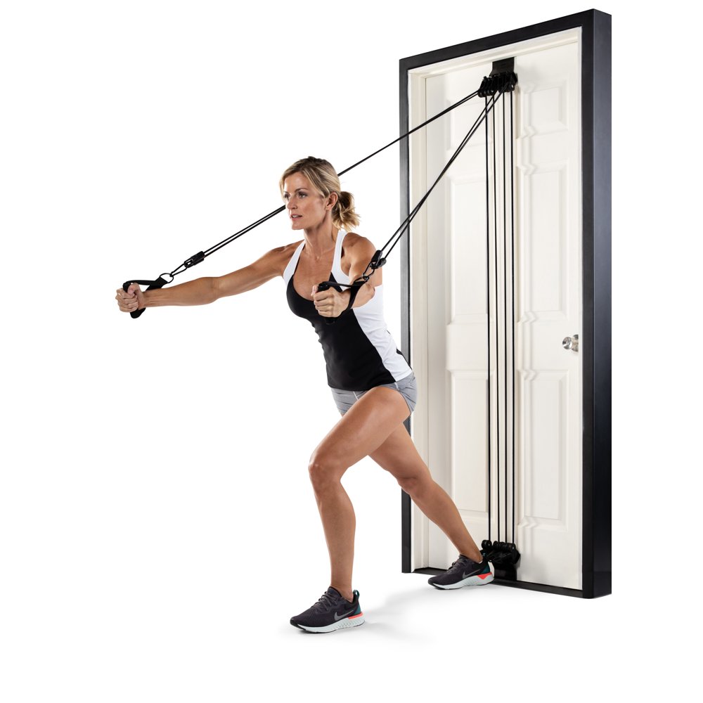 gold's gym door gym set